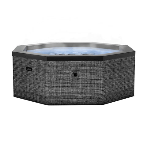 Como | 6-Person Eco Foam Hot Tub | Built-In Integrated Heater | Flint Grey