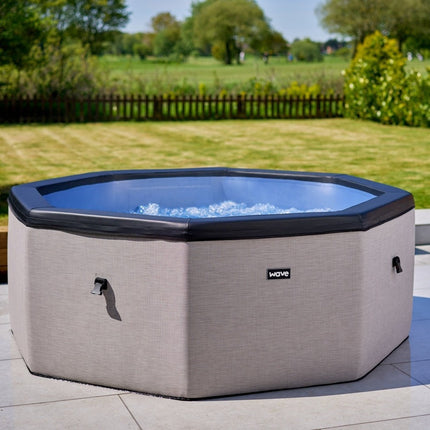 Como | 6-Person Eco Foam Hot Tub | Built-In Integrated Heater | Flint Grey