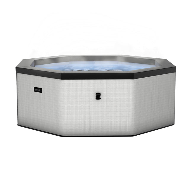 Como | 6-Person Eco Foam Hot Tub | Built-In Integrated Heater | Graphite Grey