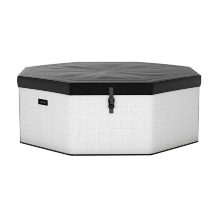 Como | 6-Person Eco Foam Hot Tub | Built-In Integrated Heater | Pebble White