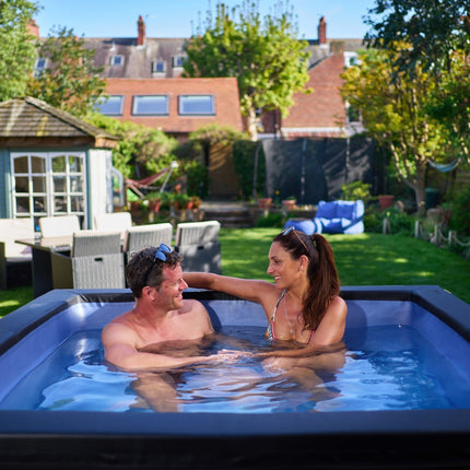 Garda | 4/6-Person Eco Foam Hot Tub | Built-In Integrated Heater | Flint Grey