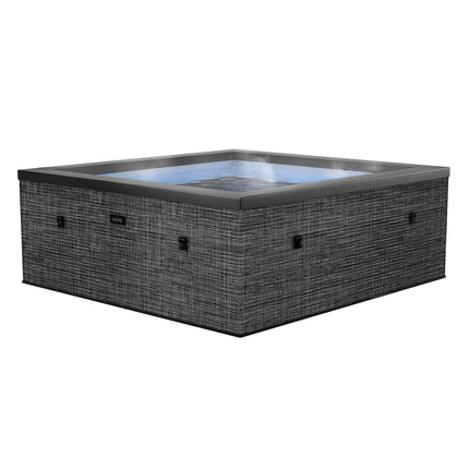 Garda | 4/6-Person Eco Foam Hot Tub | Built-In Integrated Heater | Flint Grey