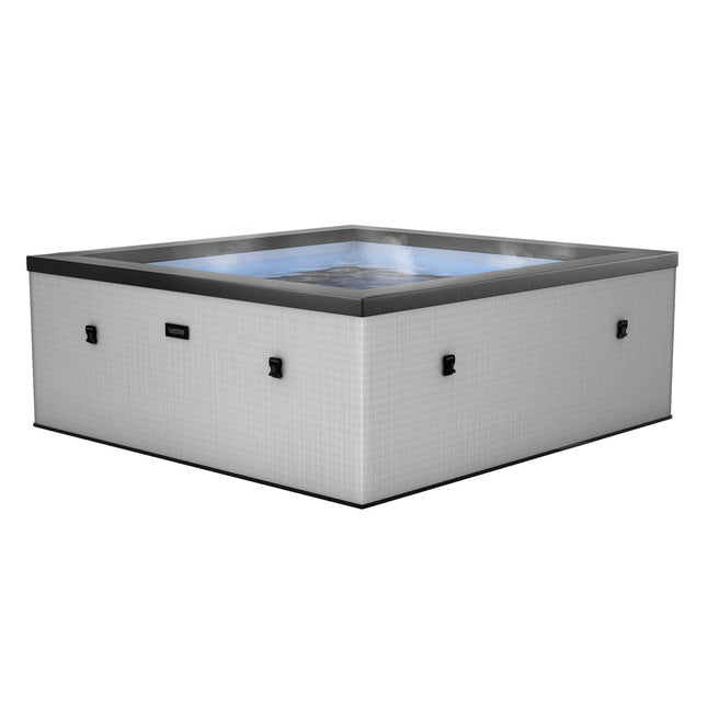 Garda | 4/6-Person Eco Foam Hot Tub | Built-In Integrated Heater | Graphite Grey